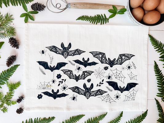 Bats Tea Towel